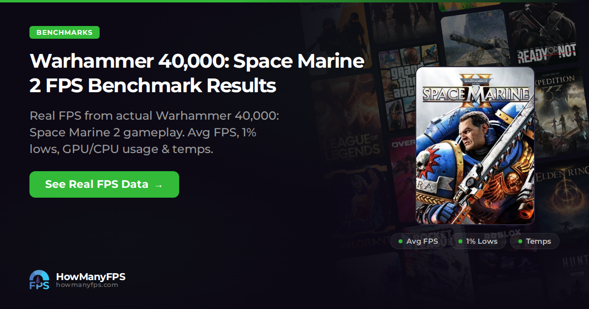 Warhammer 40,000: Space Marine 2 Benchmarks & Test Results – HowManyFPS