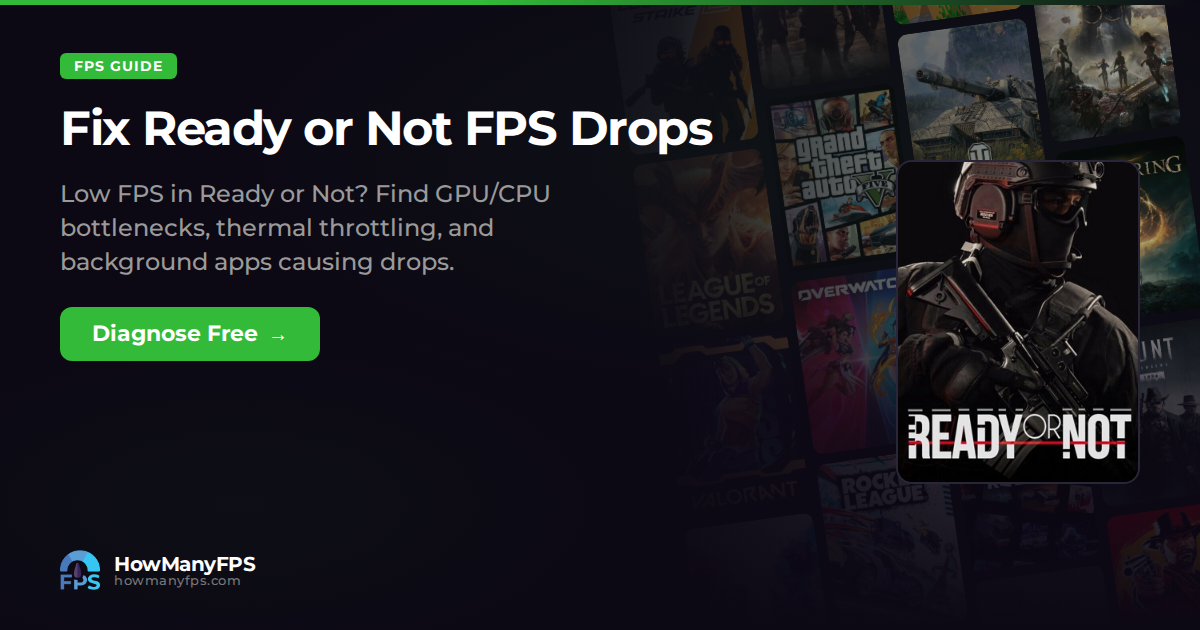Fix Ready or Not FPS Drops & Stuttering: Free Guide – HowManyFPS