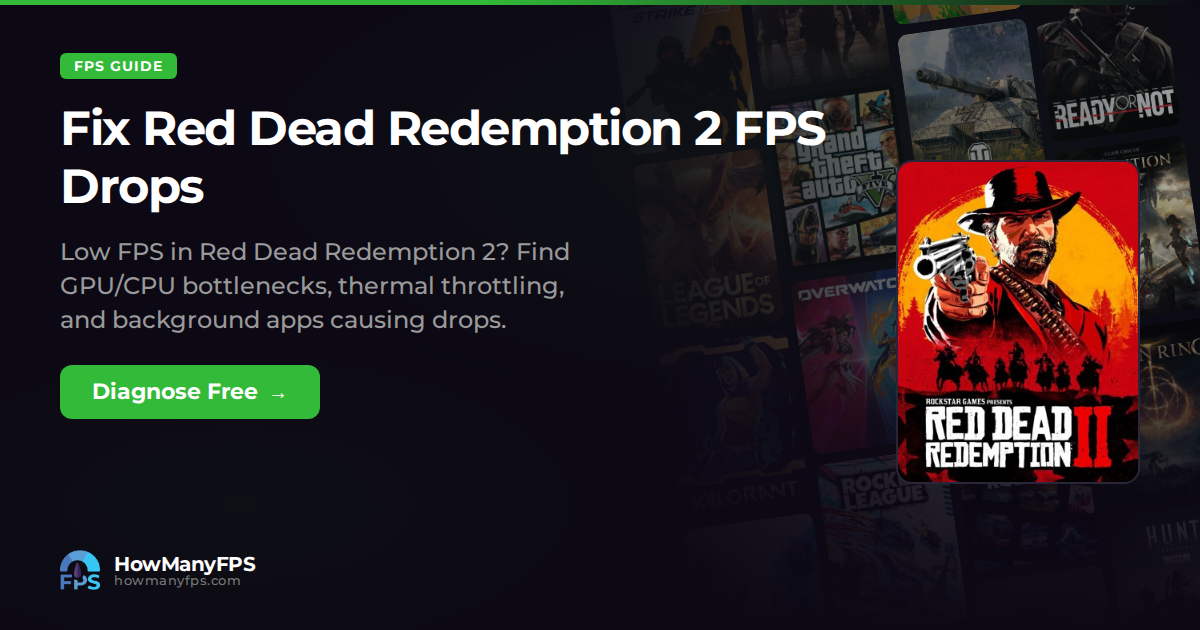 Fix Red Dead Redemption 2 FPS Drops & Stuttering: Free Guide – HowManyFPS