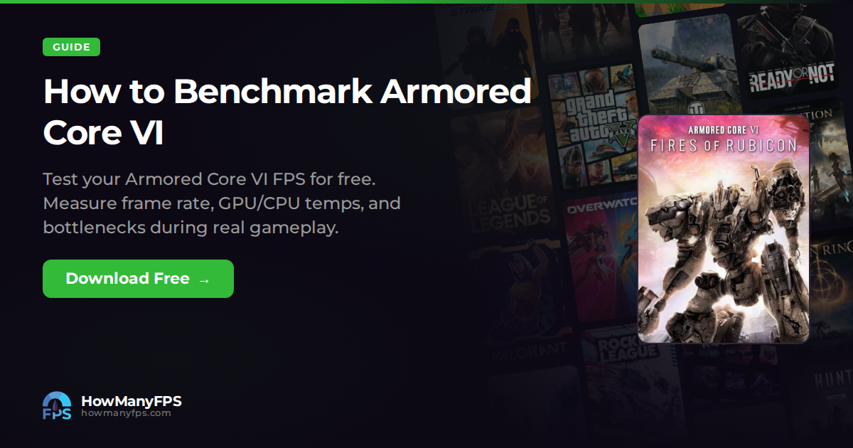 How to Benchmark Armored Core VI — Free FPS Test – HowManyFPS