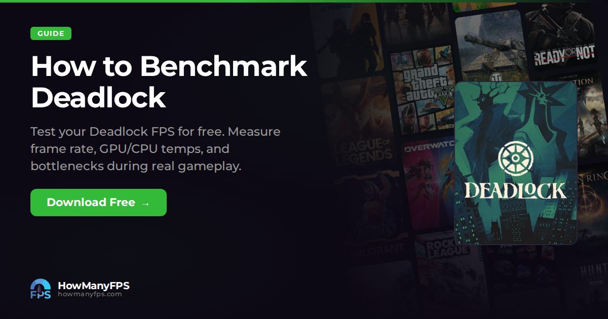 How to Benchmark Deadlock: Free FPS Test – HowManyFPS