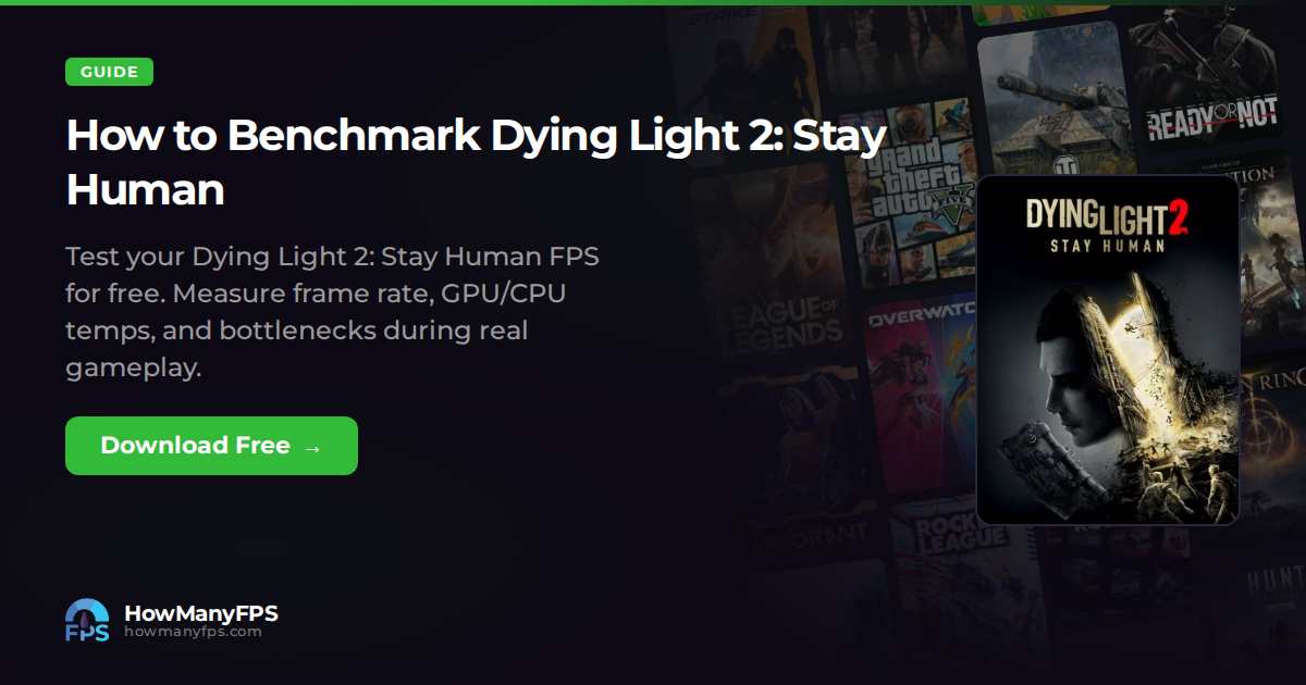 How to Benchmark Dying Light 2: Stay Human: Free FPS Test – HowManyFPS
