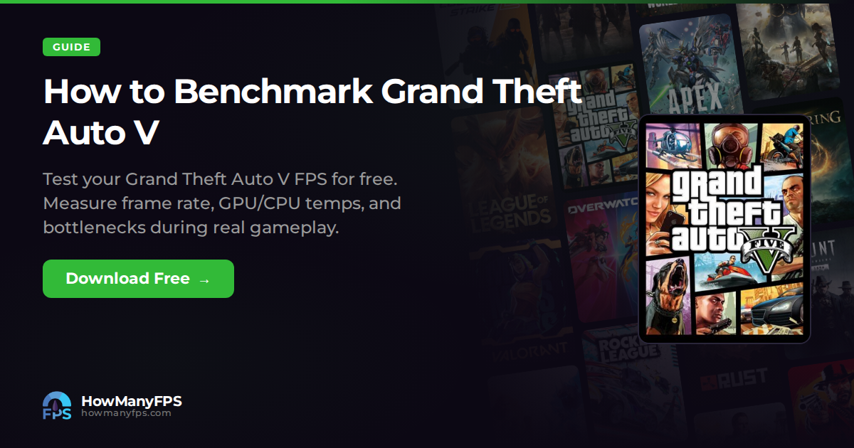 How to Benchmark Grand Theft Auto V: Free FPS Test – HowManyFPS