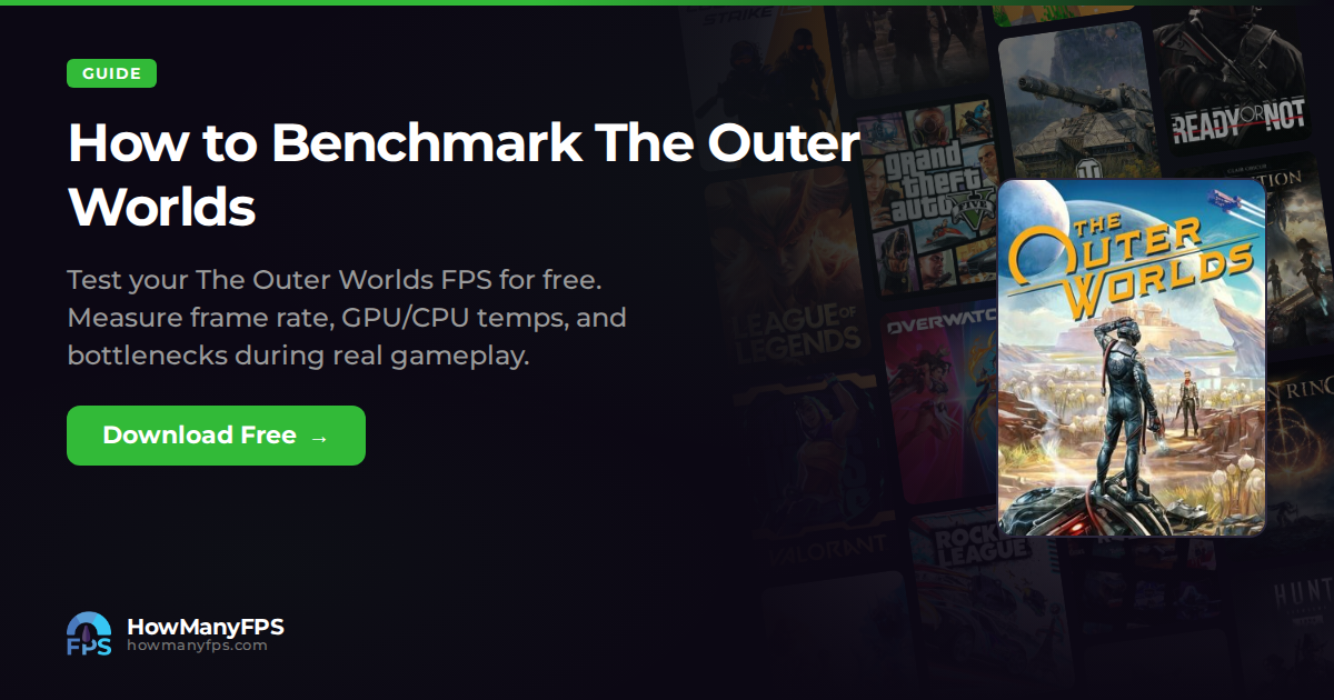 How to Benchmark The Outer Worlds — Free FPS Test – HowManyFPS