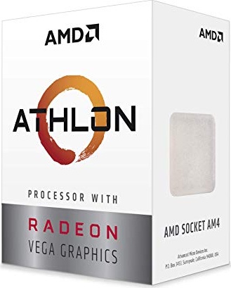 AMD Athlon 3000G 2-Core, 4-Thread Unlocked Desktop Processor with Radeon Graphics