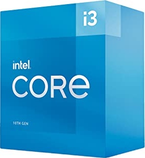 Intel Core i3-10100 Desktop Processor 4 Cores up to 4.3 GHz LGA1200 (Intel 400 Series Chipset) 65W, Model Number: BX8070110100