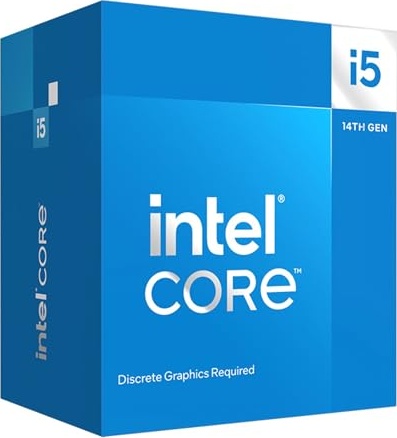 Intel Core i5-14400F Desktop Processor 10 cores (6 P-cores + 4 E-cores) up to 4.7 GHz