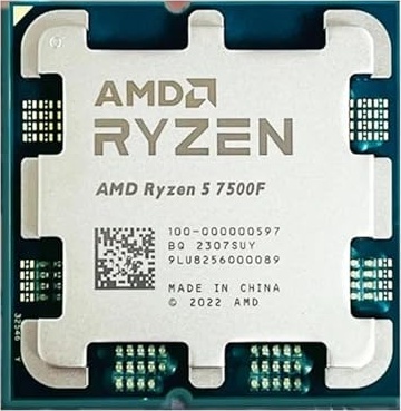 FidemM AMD Ryzen 5 7500F R5 7500F 3.7GHz 6-Core 12-Thread CPU Processor 5NM L3=32M 100-000000597 Socket AM5 Without Cooler