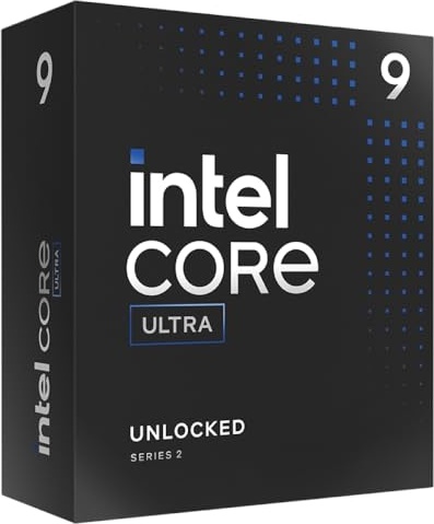 Intel Core Ultra 9 Desktop Processor 285K - 24 cores (8 P-cores + 16 E-cores) and 24 threads - Up to 5.7 GHz unlocked - 40 MB Cache - Compatible with Intel 800 series chipset-based motherboards - Inte