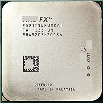 EWKYLSEM CPU FX-Series FX-8120 FX 8120 3.1 GHz Eight-Core CPU Processor 95W FD8120WMW8KGU Socket AM3+