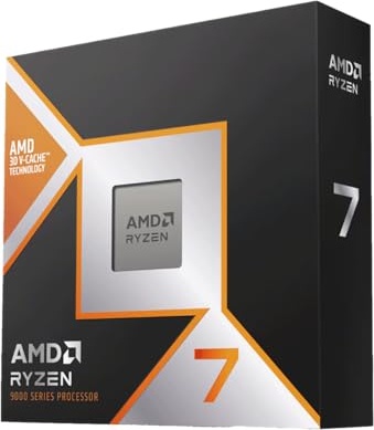 AMD CPU Ryzen 7 9800X3D, without Cooler AM5, 4.7 GHz, 8 Core/16 Thread, 104 MB, 120W, Authorized Dealer, 100-100001084WOF/EW-1Y