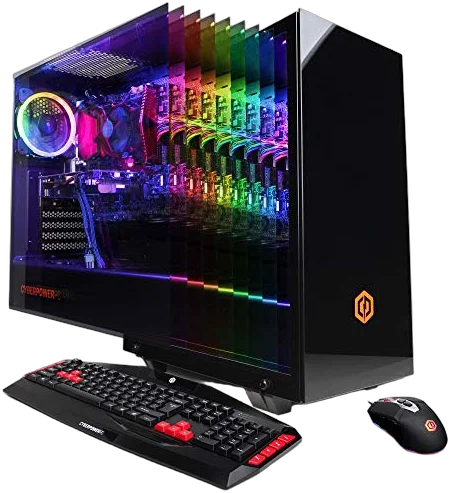 CyberpowerPC Gamer Xtreme Gaming PC, Intel Core i5-9600KF 3.7GHz, NVIDIA GeForce GTX 1650 4GB, 8GB DDR4, 240GB SSD, 2TB HDD, WiFi Ready & Win 10 Home (GXi11320CPG, Black) Image