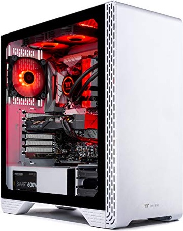 Thermaltake LCGS Glacier 300 AIO Liquid Cooled CPU Gaming PC, RTX 2060 SUPER, Ryzen 5 3600, 8 GB DDR4, Image