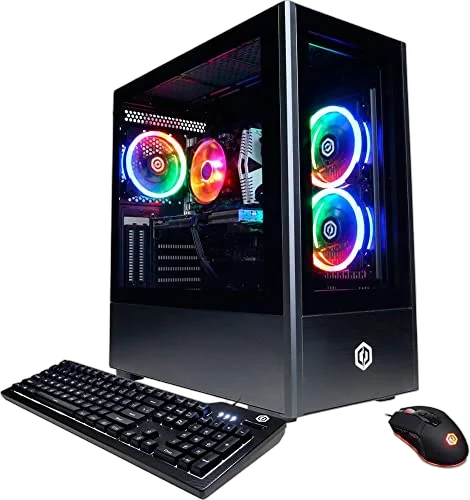 CyberpowerPC Gamer Xtreme Gaming Desktop Computer | Intel Core i7-11700F | RTX 3060 Ti | 16GB DDR4 | 500GB SSD+1TB HDD | Include Mouse and Keyboard | Win11 | with Mouse Pad Bundle Image