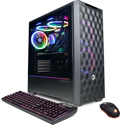 CyberPowerPC Gamer Xtreme VR Gaming PC, RTX 4060 Ti 8 GB, i7-14700KF, 16 GB DDR5, 2 TB PCIe NVMe M.2 SSD Image