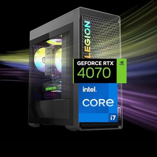 Lenovo Legion T5 Gen 8 Gaming Tower Gaming PC, RTX 4070, i7-13700F, 64 GB DDR5, 2 TB PCIe NVMe M.2 SSD Image