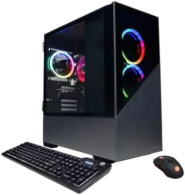 CyberpowerPC Gamer Xtreme Gaming PC Desktop, 13th Gen Intel Core i5-13400F, NVIDIA Geforce RTX 4060 8GB, 16GB RAM, 1TB SSD, Windows 11 Home, Black Image