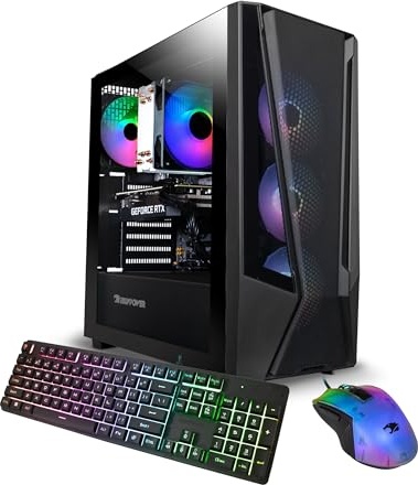 iBUYPOWER Trace Mesh Gaming PC, RTX 4060, i7-14700F, 32 GB DDR5, 2 TB PCIe NVMe M.2 SSD Image