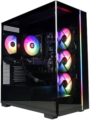 CyberpowerPC Gamer Xtreme Gaming Desktop PC - Intel Core i5-14400F CPU, 16GB DDR5 RAM, 1TB PCIe SSD, NVIDIA GeForce RTX 5060 8GB GDDR7, RGB Lighting, Windows 11 Home (GXi3200BSTV10) Image