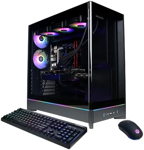 CYBERPOWERPC Gamer Supreme Gaming PC, AMD Ryzen 9 9950X 4.3GHz, GeForce RTX 5090 32GB, 64GB DDR5, 4TB PCIe Gen4 SSD, WiFi Ready & Windows 11 Home (SLCAI15000A3) Image