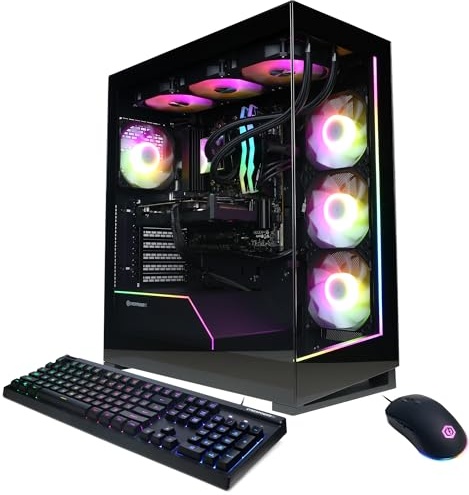 CyberPowerPC Gamer Supreme Gaming PC AMD Ryzen 9 9900X 4.4GHz, Radeon RX 9060 XT 16GB, 32GB DDR5, 2TB PCIe 4.0 SSD, WiFi Ready & Windows 11 Home (SLC10200A3)
