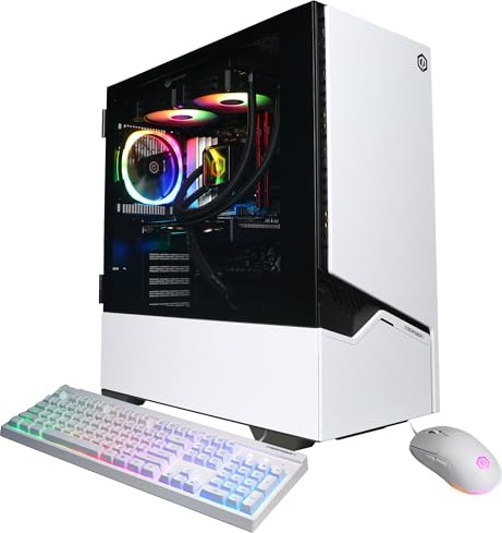 CyberPowerPC Gamer Supreme Gaming PC AMD Ryzen 7 8700F 4.1GHz, Radeon RX 9060 XT 16GB, 32GB DDR5, 2TB PCIe 4.0 SSD, WiFi Ready & Windows 11 Home (SLC9800A3)