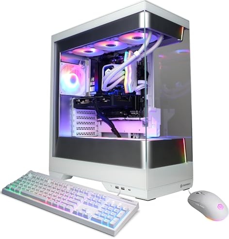 CyberPowerPC Gamer Supreme Gaming PC AMD Ryzen 7 9800X3D 4.7GHz, Radeon RX 9060 XT 16GB, 32GB DDR5, 2TB PCIe 4.0 SSD, WiFi Ready & Windows 11 Home (SLC10100A4)