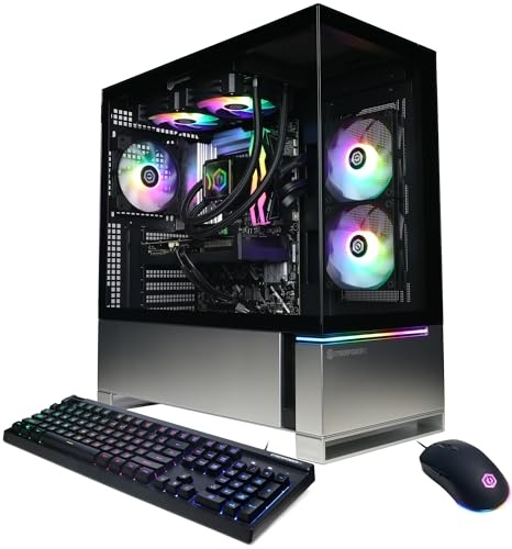 CyberPowerPC Gamer Xtreme Gaming PC Intel Core Ultra 7 265KF 3.9GHz, Radeon RX 9060 XT 16GB, 32GB DDR5, 2TB PCIe 4.0 SSD, WiFi Ready & Windows 11 Home (GXiVR8760A24)