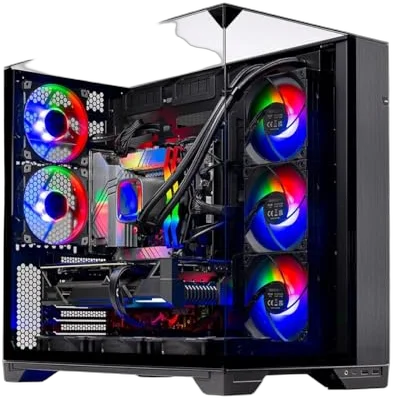 Skytech Gaming O11 Vision Gaming PC, RX 9070 XT, Ryzen 7 9800X3D, 32 GB DDR5, 2 TB PCIe NVMe M.2 SSD Image