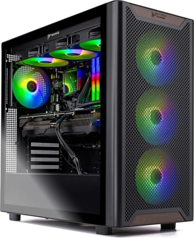 Skytech Gaming Chronos 3 Gaming PC, RTX 5070, Ryzen 7 7700X, 32 GB DDR5, 1 TB PCIe NVMe M.2 SSD Image