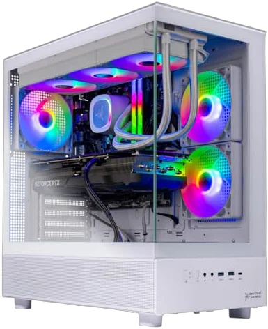Skytech Gaming Azure 3 Gaming PC, RTX 5060, Ryzen 7 9700X, 32 GB DDR5, 1 TB PCIe NVMe M.2 SSD Image