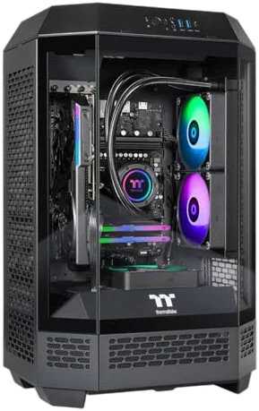 Thermaltake LCGS Reactor 8796X Gaming PC, RX 9060 XT 16 GB, Ryzen 7 8700F, 16 GB DDR5, 1 TB PCIe NVMe M.2 SSD Image