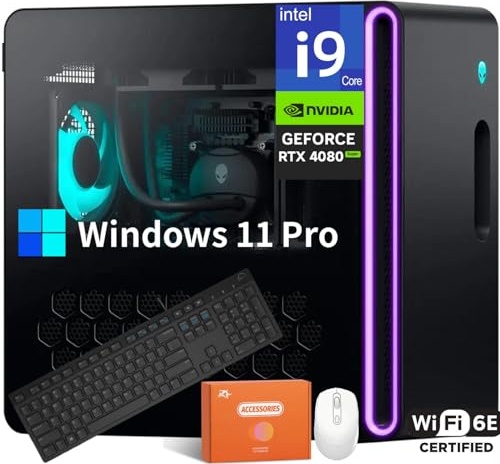 Alienware Aurora R16 Gaming PC, RTX 4080 SUPER, i9-14900KF, 32 GB DDR5, 2 TB PCIe NVMe M.2 SSD Image