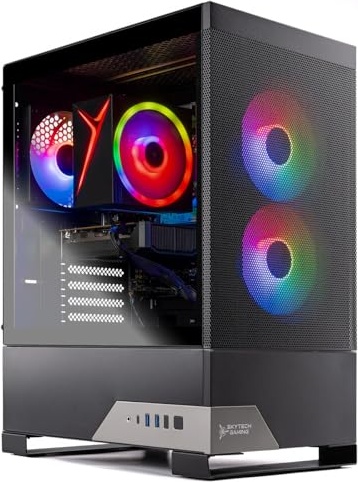 Skytech Gaming Nebula 2 Gaming PC, RTX 5050, Ryzen 5 5500, 16 GB DDR4, 1 TB PCIe NVMe M.2 SSD Image
