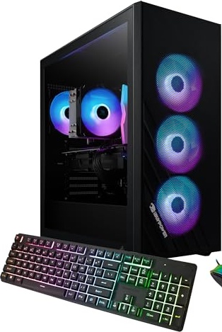 iBUYPOWER Scale Gaming PC, RTX 5050, Ryzen 5 8400F, 16 GB DDR5, 1 TB PCIe NVMe M.2 SSD Image