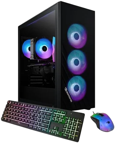 iBUYPOWER Scale Gaming PC, RTX 5050, Ryzen 5 8400F, 16 GB DDR5, 1 TB PCIe NVMe M.2 SSD Image