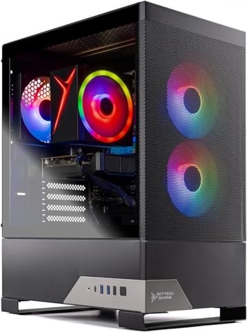 Skytech Gaming Nebula 2 Gaming PC, RTX 5060, Ryzen 7 5700, 32 GB DDR4, 1 TB PCIe NVMe M.2 SSD Image