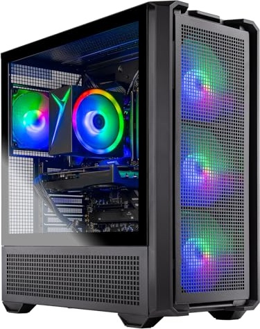 Skytech Gaming Edge Gaming PC, RTX 5060, Ryzen 7 5700, 32 GB DDR4, 1 TB PCIe NVMe M.2 SSD Image