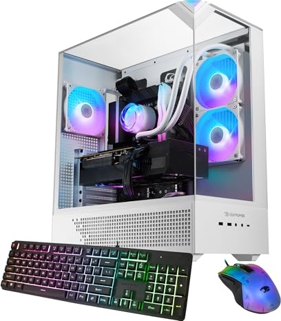 iBUYPOWER Element Gaming PC Desktop Computer AMD Ryzen 9 7900X CPU, NVIDIA GeForce RTX 5070 12GB GPU, 32GB DDR5 RGB 5200MHz RAM, 1TB NVMe SSD, Windows 11 Home, Gamer Keyboard and Mouse - EWA9N5702