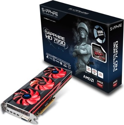 Sapphire Radeon HD 7990 6GB DDR5 DVI-I/Quad Mini DP PCI-Express Graphics Card (21207-00-43G)