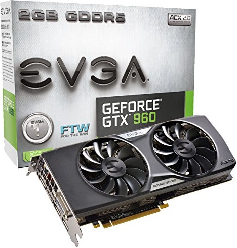 EVGA GeForce GTX 960 Graphic Card - 1.30 GHz Core - 1.37 GHz Boost Clock - 2 GB GDDR5 SDRAM - PCI Express 3.0 x16 - Dual 02G-P4-2968-KR