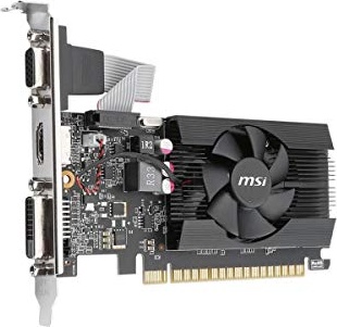 msi Gaming GeForce GT 710, Graphics Card, Desktop, HDMI/VGA/DVI - 2GB GDRR3 64-bit HDCP Support DirectX 12 OpenGL 4.5 Single Fan Low Profile, Nvidia