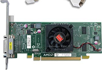 Epic IT Service AMD Radeon HD 7350 512MB Graphics Card (Full Size Bracket, Dual DVI), fits Normal Size Computer only, UEFI Boot up Ready, Supports Windows Vista, 7, 8, 8.1, 10 and 11