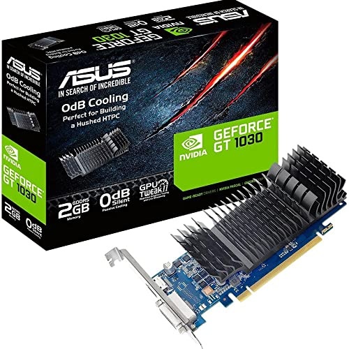 ASUS GeForce GT 1030 2GB GDDR5 HDMI DVI Graphics Card (GT1030-2G-CSM), 3 Year Warranty