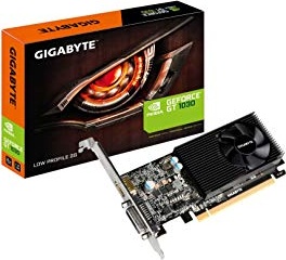 GIGABYTE GV-N1030D4-2GL NVIDIA GeForce GT 1030 Low Profile D4 2G Graphics Card, Compatible with PC, HDMI, DVI-D