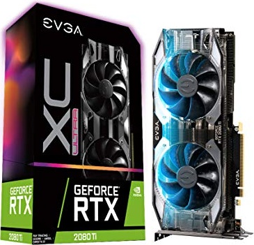 EVGA GeForce RTX 2080 Ti XC ULTRA GAMING, 11GB GDDR6, Dual HDB Fans & RGB LED Graphics Card 11G-P4-2383-KR