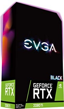 EVGA 11G-P4-2281-KR GeForce RTX 2080 Ti Black Edition Gaming, 11GB GDDR6, Dual HDB Fans & RGB LED Graphics Card