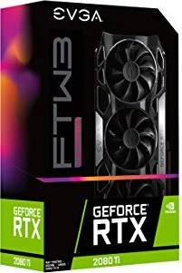 EVGA 11G-P4-2487-KR GeForce RTX 2080 Ti Ftw3 Ultra, Overclocked, 2.75 Slot Extreme Cool Triple + iCX2, 65C Gaming, RGB, Metal Backplate, 11GB GDDR6