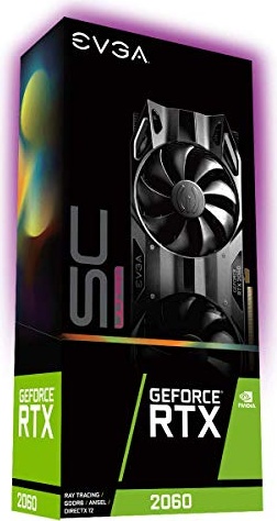 EVGA GeForce RTX 2060 SC Ultra Gaming, 06G-P4-2067-KR, 6GB GDDR6, Dual HDB Fans