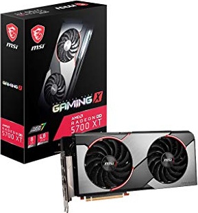 MSI Radeon RX 5700 XT Gaming X Graphics Card '8GB GDDR6, 1980Hz, RGB Mystic Light, AMD NAVI 10 XT GPU, 3X DisplayPort, HDMI, Dual Fan Cooling System'